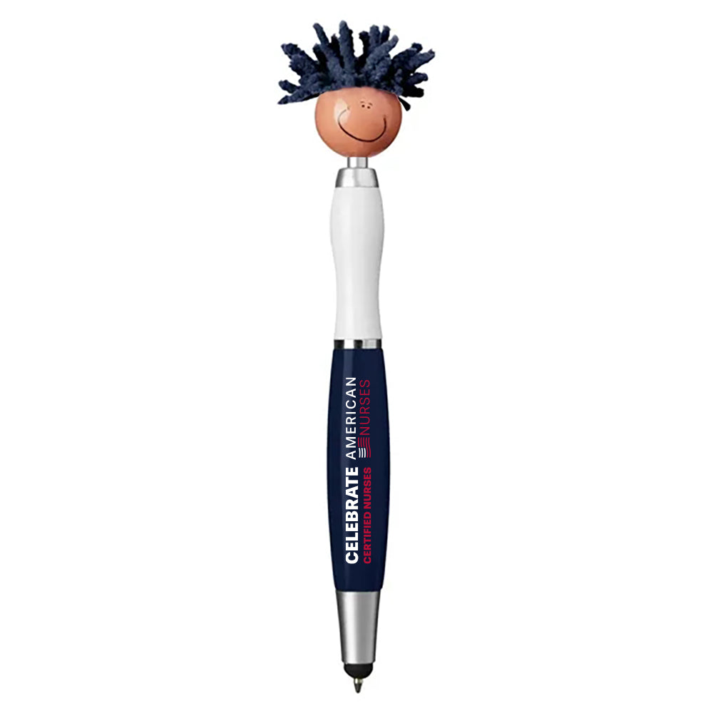 MopToppers Multicultural Screen Cleaner With Stylus Pen-Blue